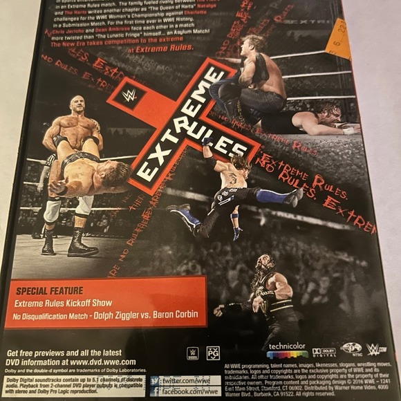 WWE Extreme Rules 2016 Wrestling DVD - Picture 6 of 6